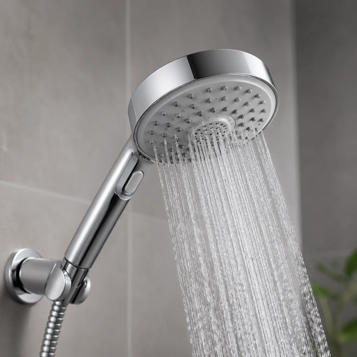 Moderne douchekop met efficiënte waterstroom voor minder verbruik en optimaal comfort.